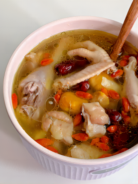 Goji berry Chestnut Chicken Soup